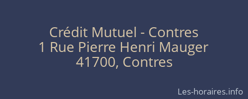 Crédit Mutuel - Contres