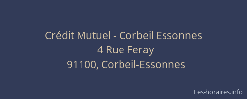 Crédit Mutuel - Corbeil Essonnes