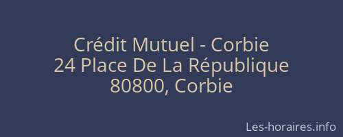 Crédit Mutuel - Corbie
