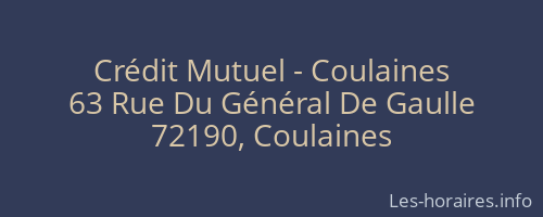 Crédit Mutuel - Coulaines