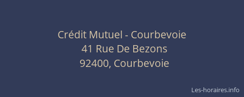 Crédit Mutuel - Courbevoie