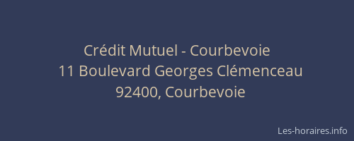 Crédit Mutuel - Courbevoie