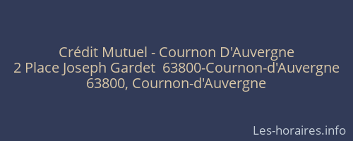 Crédit Mutuel - Cournon D'Auvergne
