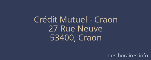 Crédit Mutuel - Craon