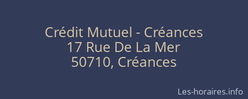 Crédit Mutuel - Créances
