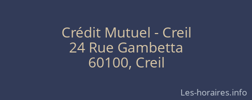 Crédit Mutuel - Creil