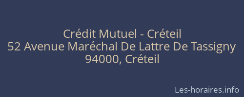 Crédit Mutuel - Créteil