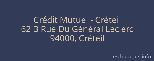 Crédit Mutuel - Créteil