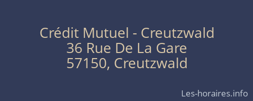 Crédit Mutuel - Creutzwald