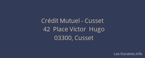 Crédit Mutuel - Cusset