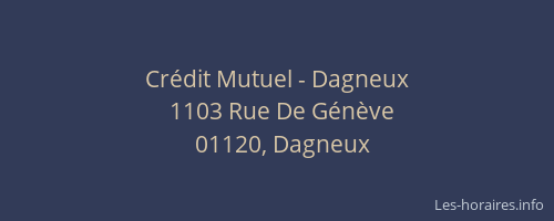 Crédit Mutuel - Dagneux