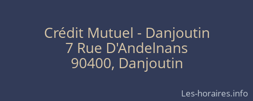Crédit Mutuel - Danjoutin