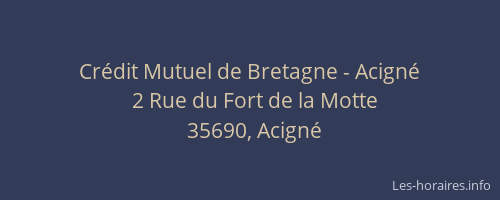 Crédit Mutuel de Bretagne - Acigné