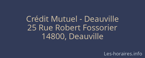 Crédit Mutuel - Deauville