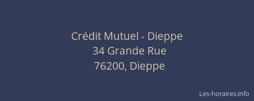 Crédit Mutuel - Dieppe