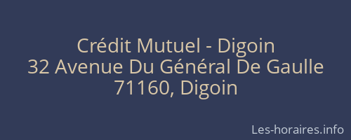 Crédit Mutuel - Digoin