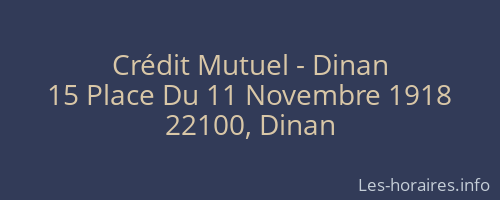 Crédit Mutuel - Dinan