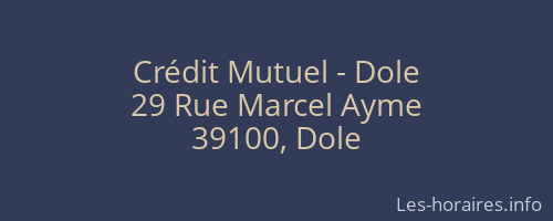Crédit Mutuel - Dole