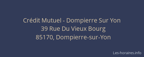 Crédit Mutuel - Dompierre Sur Yon