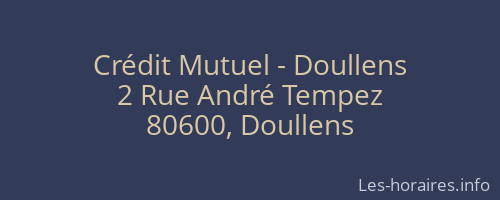 Crédit Mutuel - Doullens