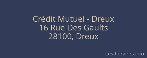 Crédit Mutuel - Dreux