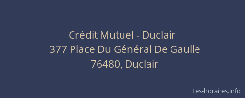 Crédit Mutuel - Duclair