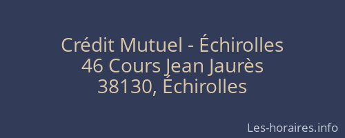 Crédit Mutuel - Échirolles