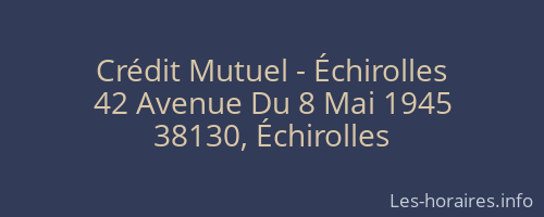 Crédit Mutuel - Échirolles