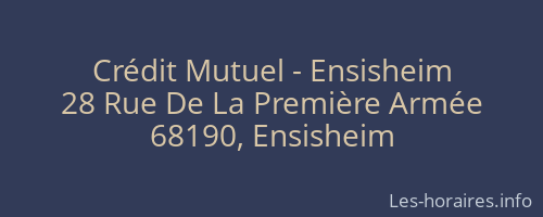 Crédit Mutuel - Ensisheim