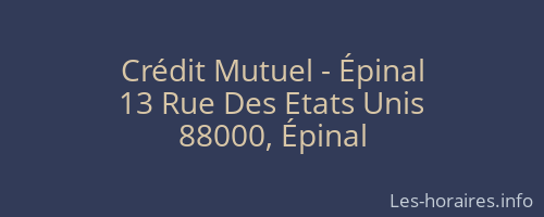 Crédit Mutuel - Épinal