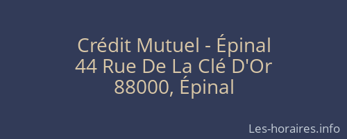 Crédit Mutuel - Épinal