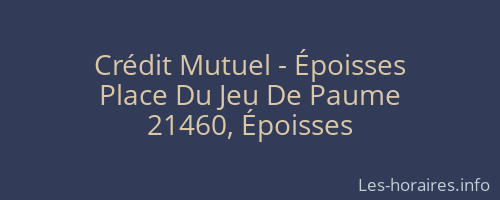 Crédit Mutuel - Époisses