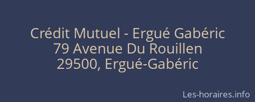 Crédit Mutuel - Ergué Gabéric