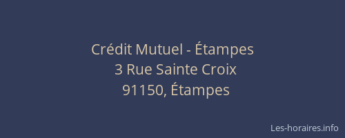 Crédit Mutuel - Étampes