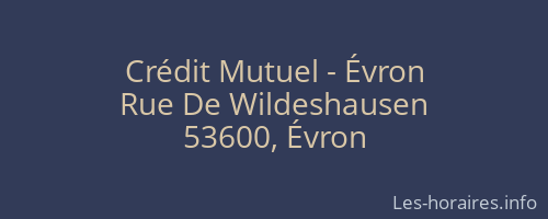 Crédit Mutuel - Évron