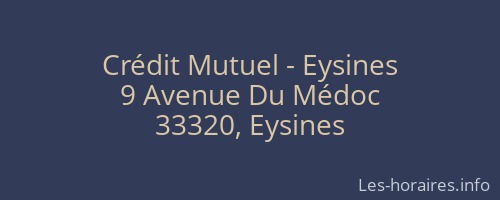 Crédit Mutuel - Eysines