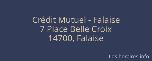 Crédit Mutuel - Falaise