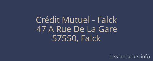 Crédit Mutuel - Falck