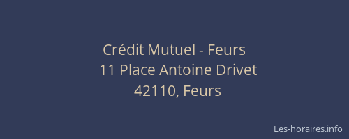 Crédit Mutuel - Feurs