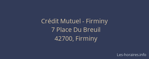 Crédit Mutuel - Firminy