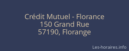 Crédit Mutuel - Florance