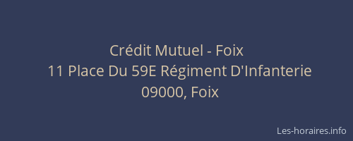Crédit Mutuel - Foix