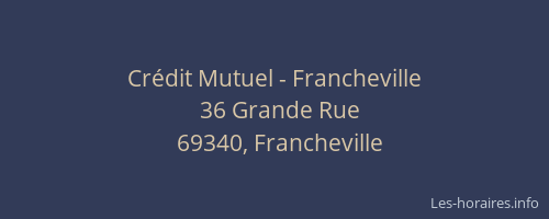 Crédit Mutuel - Francheville