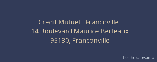 Crédit Mutuel - Francoville