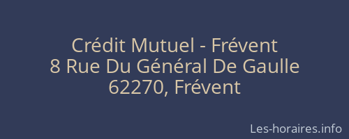 Crédit Mutuel - Frévent