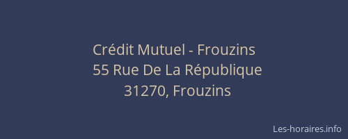 Crédit Mutuel - Frouzins