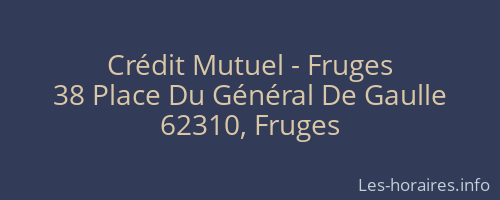 Crédit Mutuel - Fruges