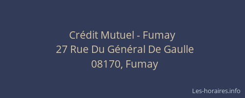 Crédit Mutuel - Fumay