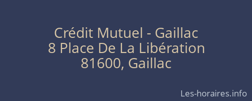 Crédit Mutuel - Gaillac