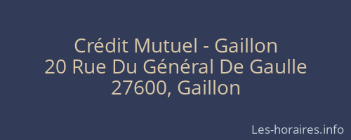 Crédit Mutuel - Gaillon